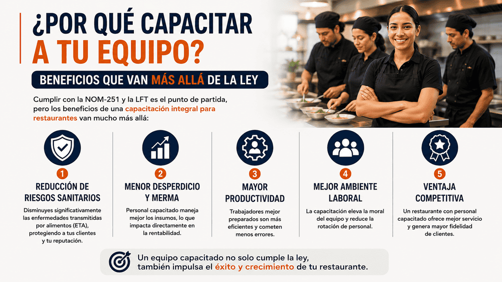 eleva la calidad de tu cocina con capacitación