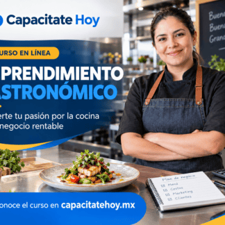 Curso en línea: Emprendimiento Gastronómico de Capacídate Hoy. Convierte tu pasión por la cocina en un negocio rentable